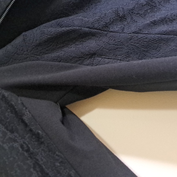 Suit 2 pieces 20X plus size➕️all black laced blazer & pants SET classy elegant - Picture 7 of 13